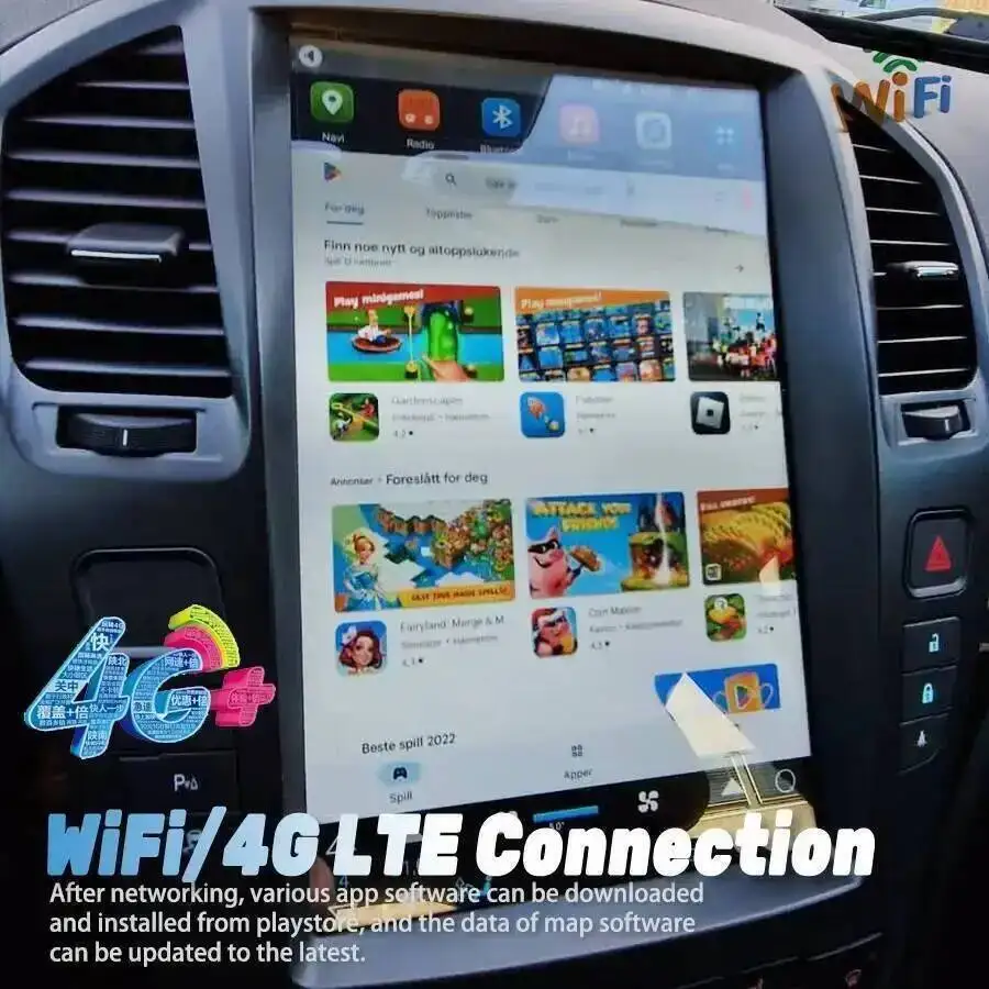 12.8 بوصة شاشة أندرويد مشغل فيديو الوسائط المتعددة لأوبل إنسيجنيا بويك ريجال 2009-2013 ستيريو راديو السيارة لتحديد المواقع والملاحة Carplay