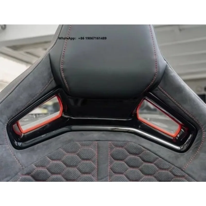 Customized Designed Adjustable Universal Black Sport Carbon Fiber Racing Car Bucket Chair Seat  wjr