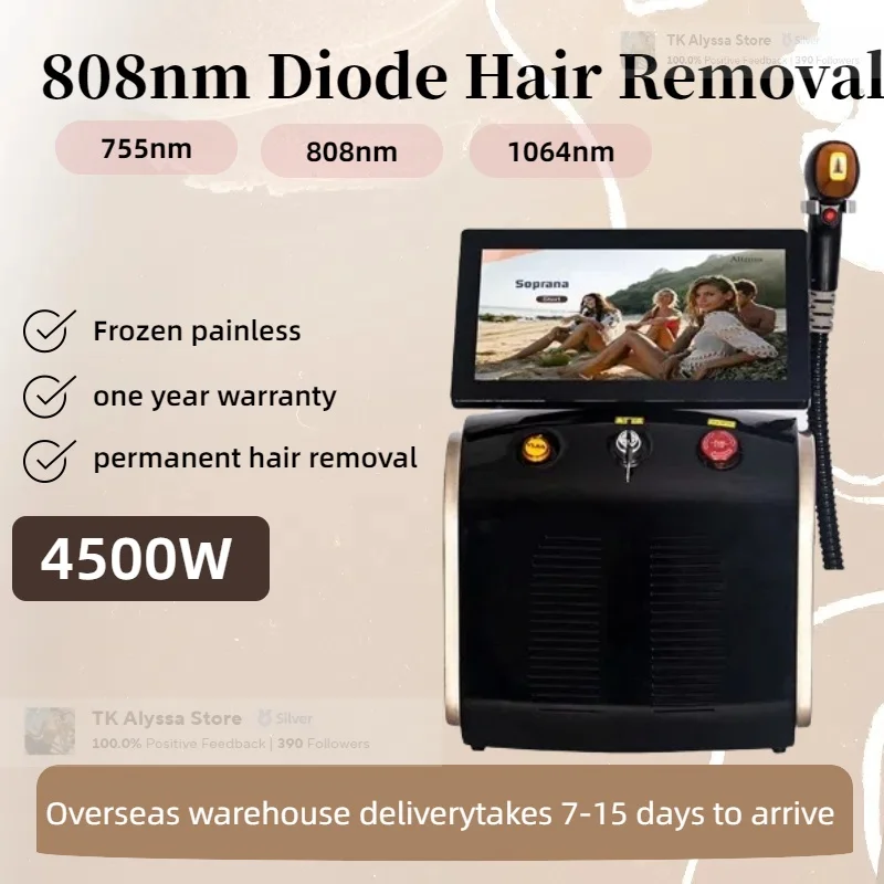 

Лазерный эпилятор для женщин и мужчин, ледяной титановый диодный лазер, 3 длины волны, профессиональный аппарат для постоянной эпиляции, безболезненный для всего тела.