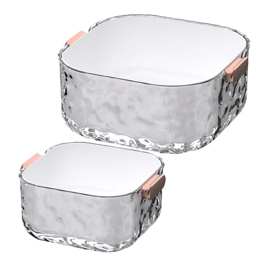 

2Pcs Double Layer Fruit Vegetable Washing Baskets Reusable Strainer Drain Kitchen Accessory Multi Function Storage Basket