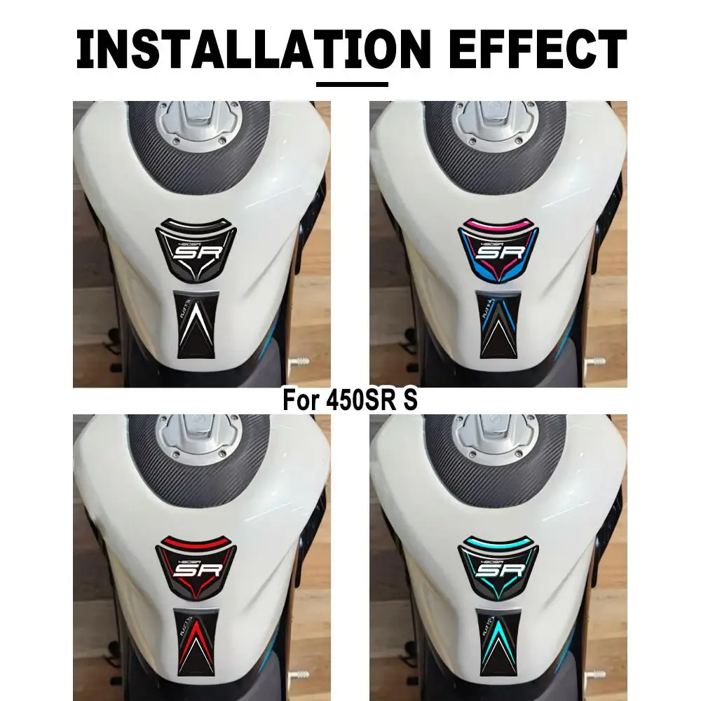 

For CFMOTO 450SR S 450 SR 450SR-S 2023 2024 2025 450SRS Motorcycle Tank Pad 3D Epoxy Protection Sticker Decal