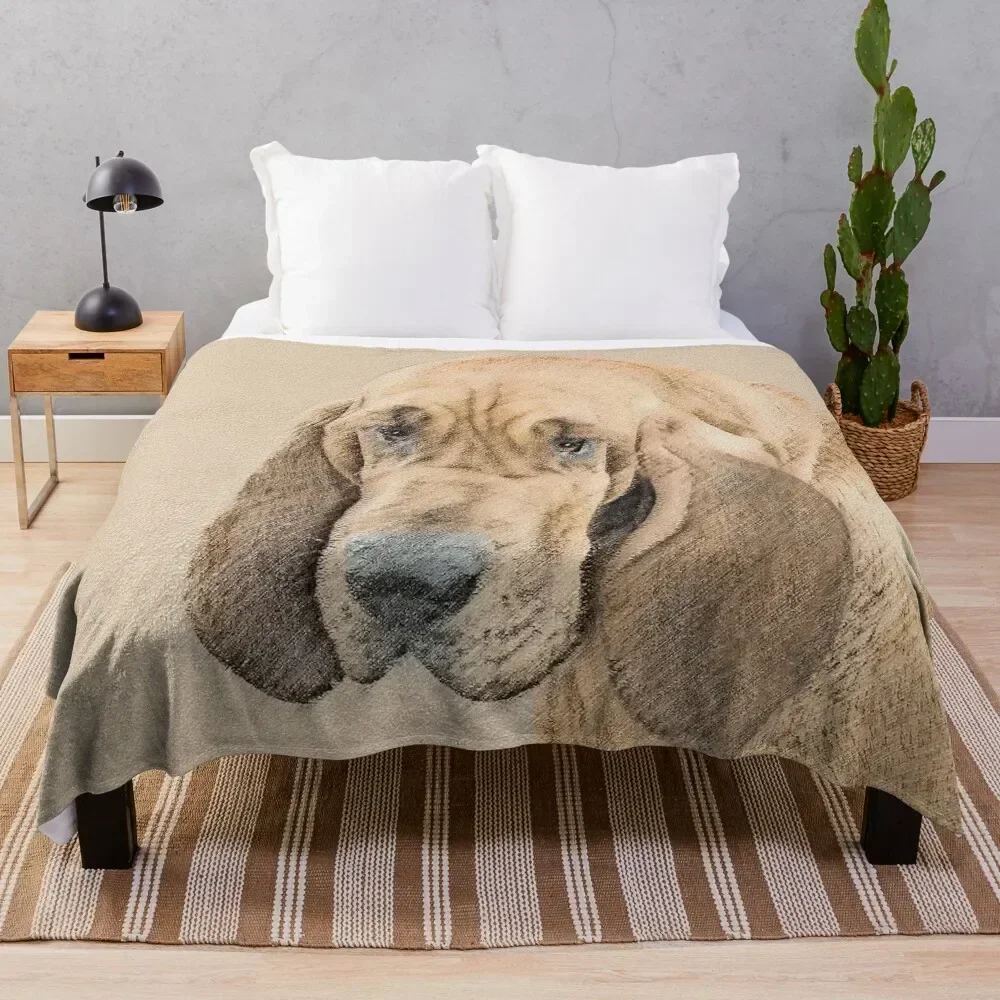 Bloodhound Throw Blanket Luxury Designer Comforter Quilt Blankets