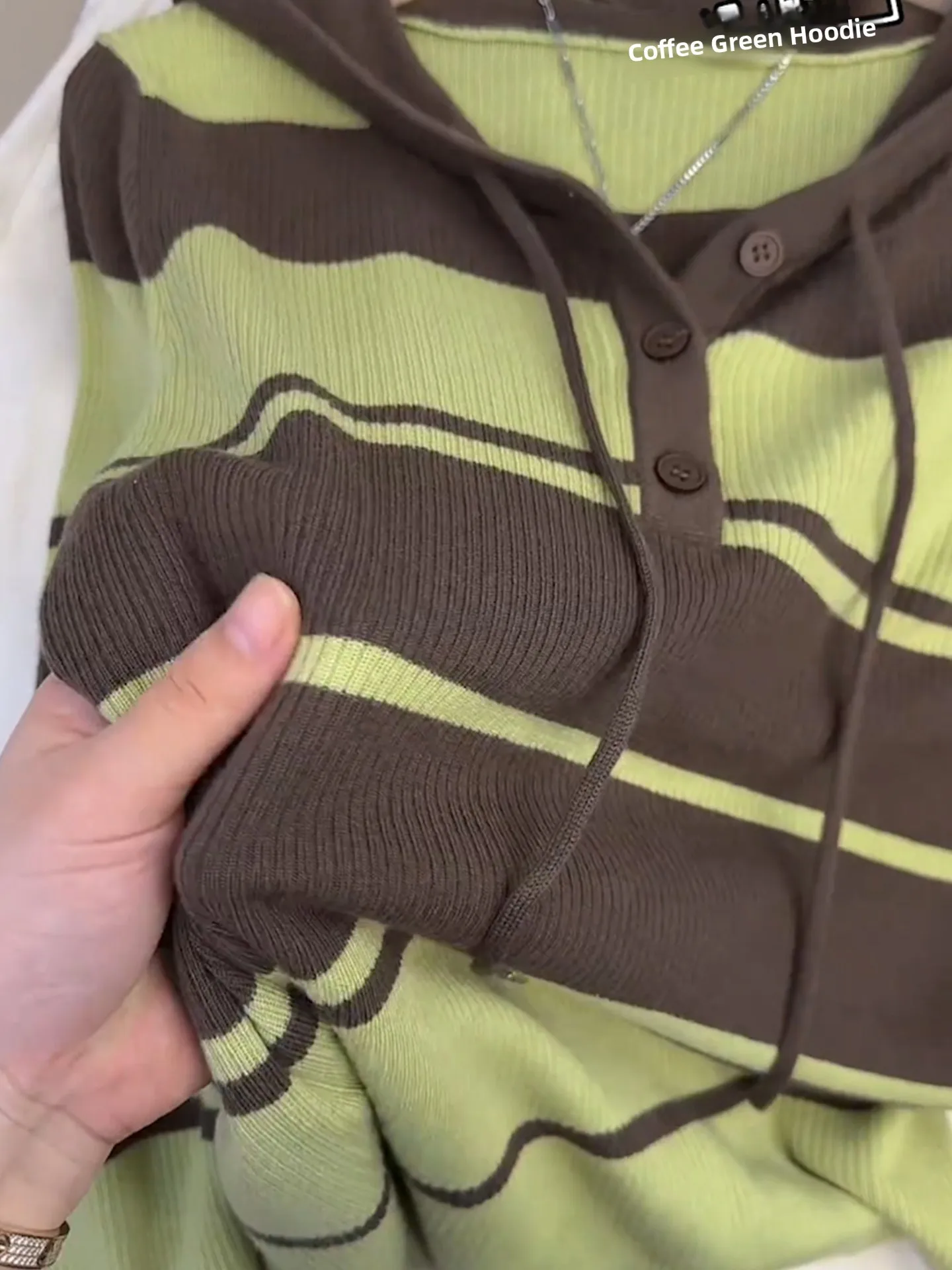 العصرية الأوروبية Sle مقنعين Camere تريكو طويل Sve مخطط اللون Blo تصميم الخريف أعلى لينة مريحة الكورية Loos...