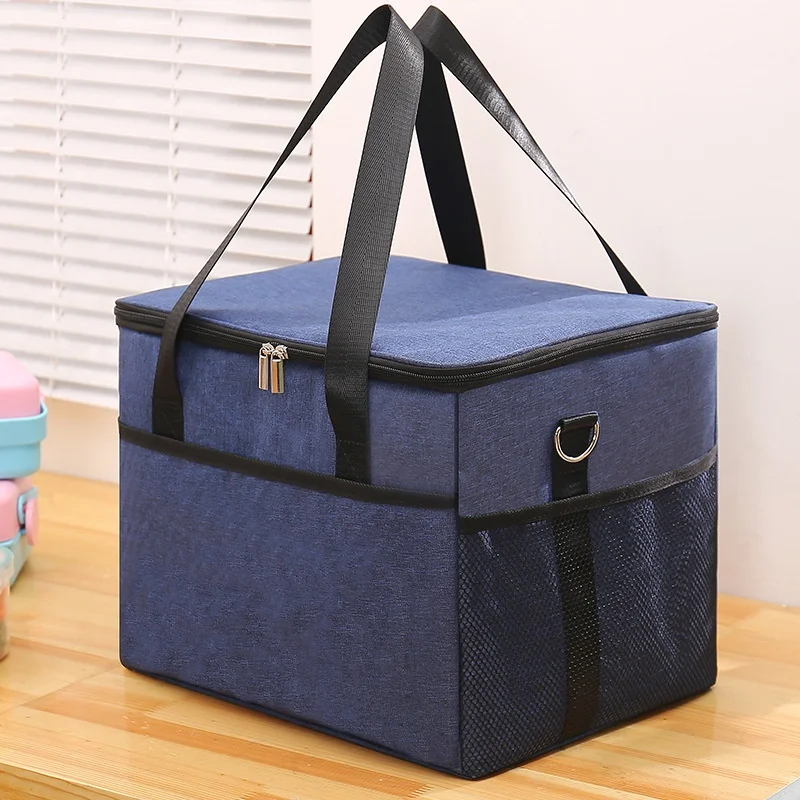 Thickened Large Capacity Food Preservation Insulated Bag Waterproof Delivery Lunch Box Case for Office Workers Home Use