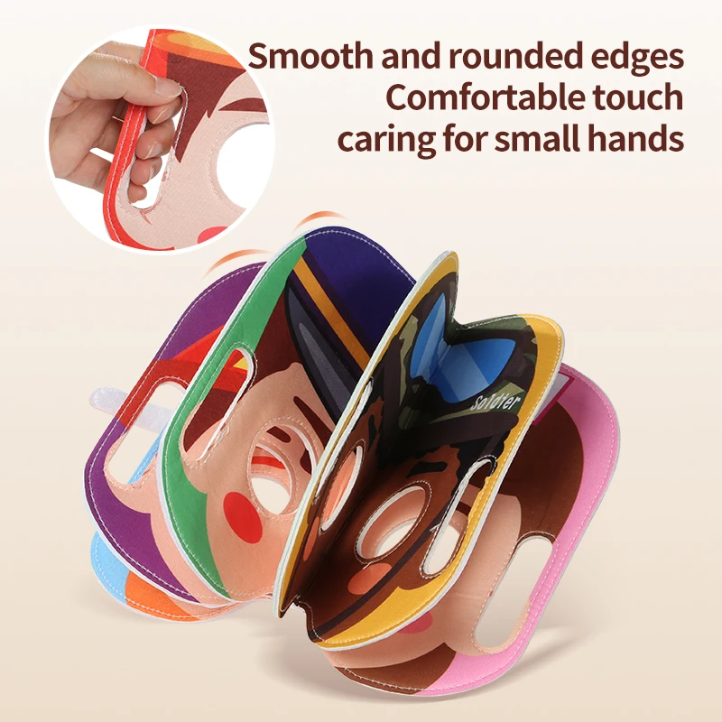 Libro di stoffa per bambini Maschera Libro di stoffa Tema carriera Giocattolo per bambini Personaggio Esperienza divertente Giochi interattivi Ragazzo Ragazza Regalo