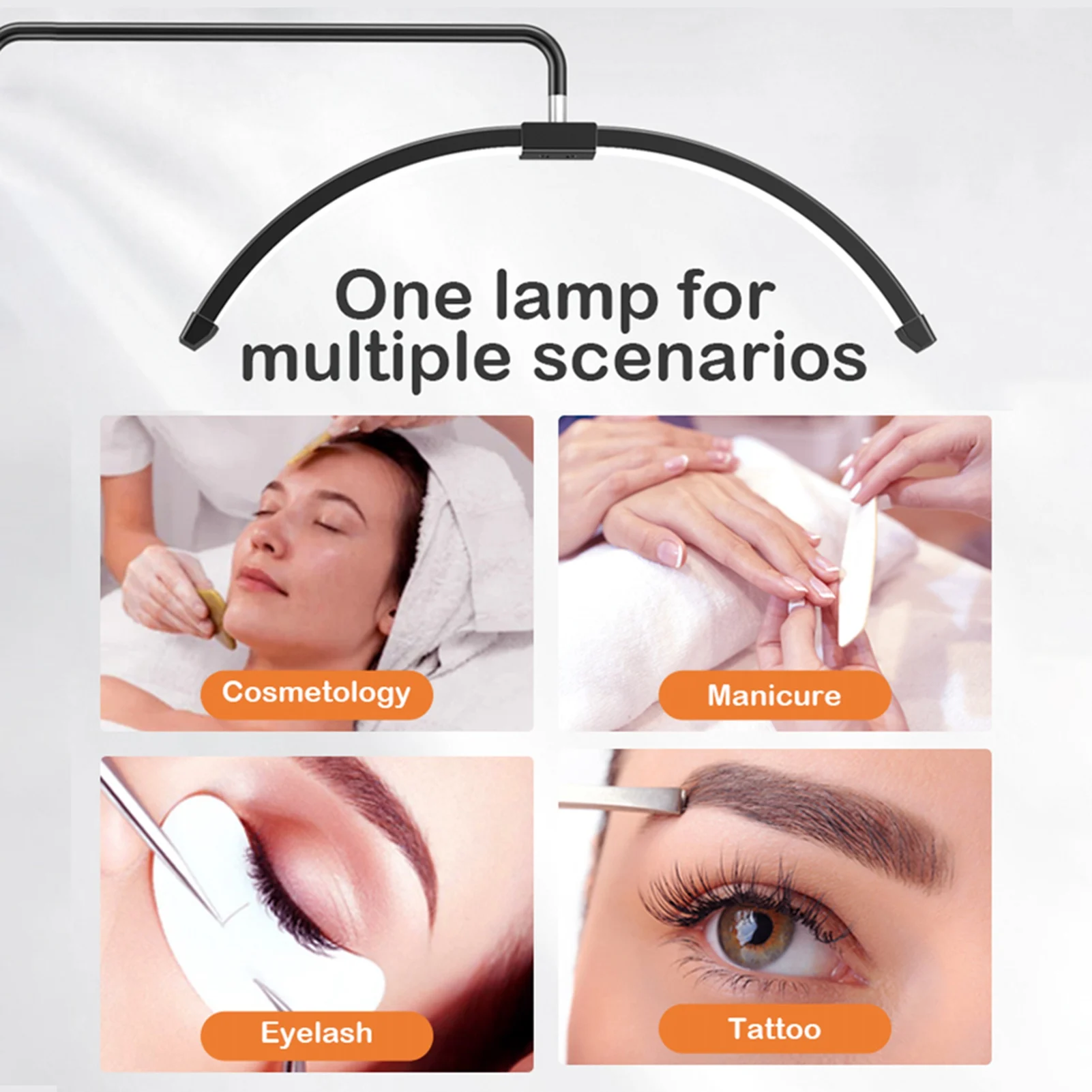 NEUE Halbmond-Bodenleuchte 36W 3200K-5600K Dimmbare LED-Videoleuchte für Smartphone LED-Videoleuchte für Handy LED-Aufnahmelampe – Detail 11