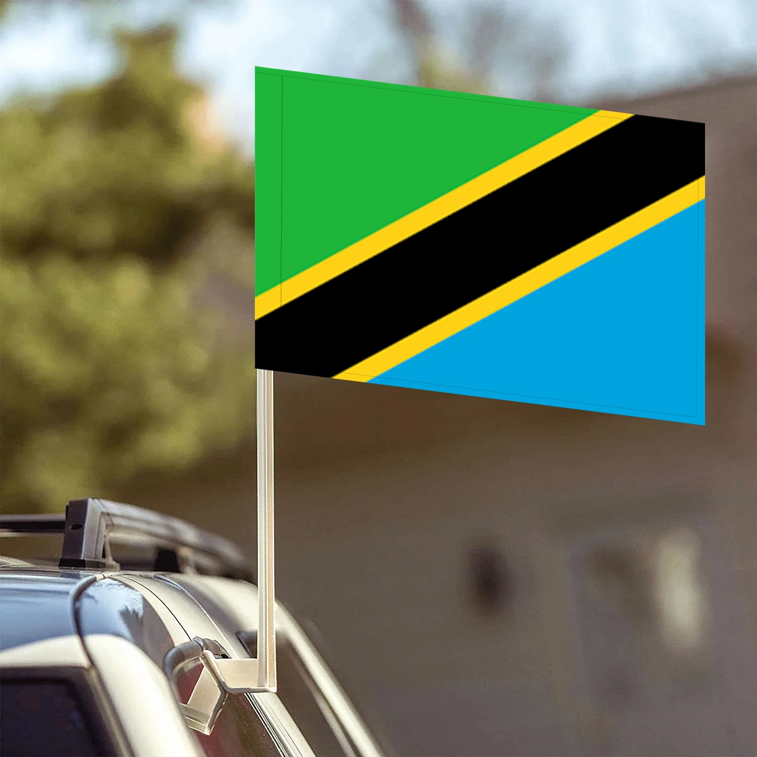 Flagnshow 100% Polyester Tanzania Car Flags