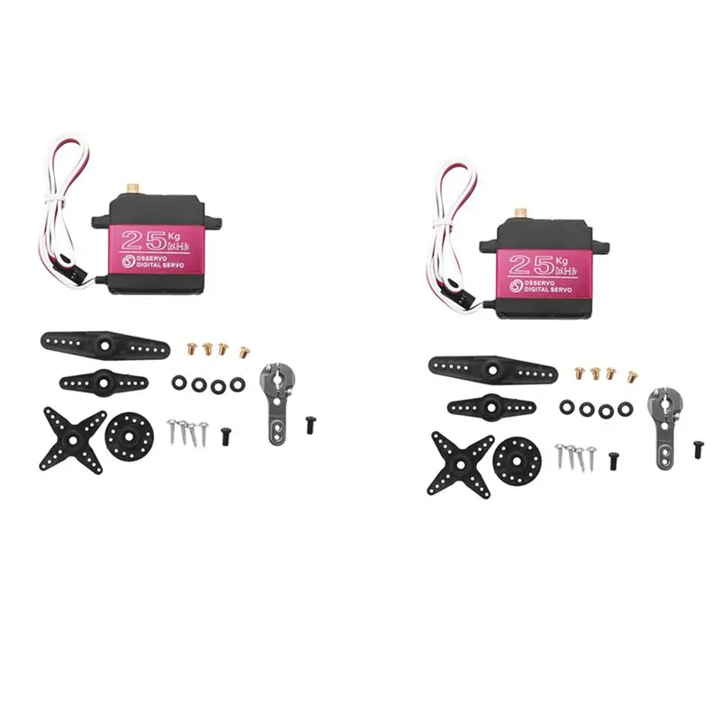 

X18A-6X 25KG Digital Servo Full Metal Gear High Torque Waterproof For RC Car Crawler Robot Control Angle 270°