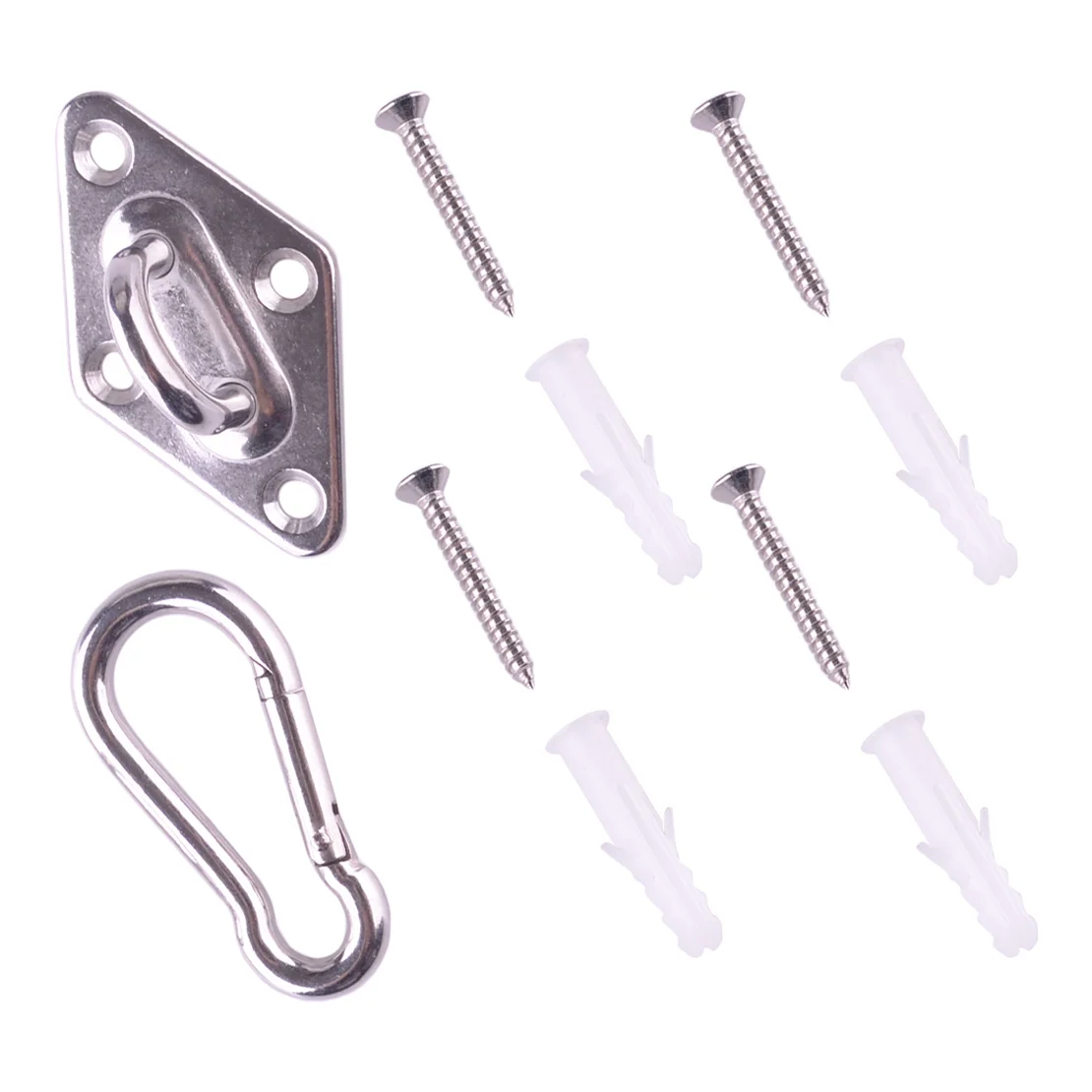 1 Set Stainless Steel Hammock Swing Chair Swivel Hanging Hook Mount Hardware Kits