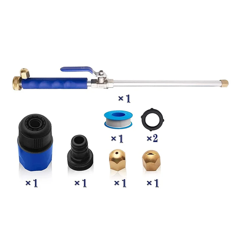 Nozzle Power Washer Hose Jet For Garden 2-In-1 High Pressure Washer Tools With 2 Different Nozzles Quick Connectors