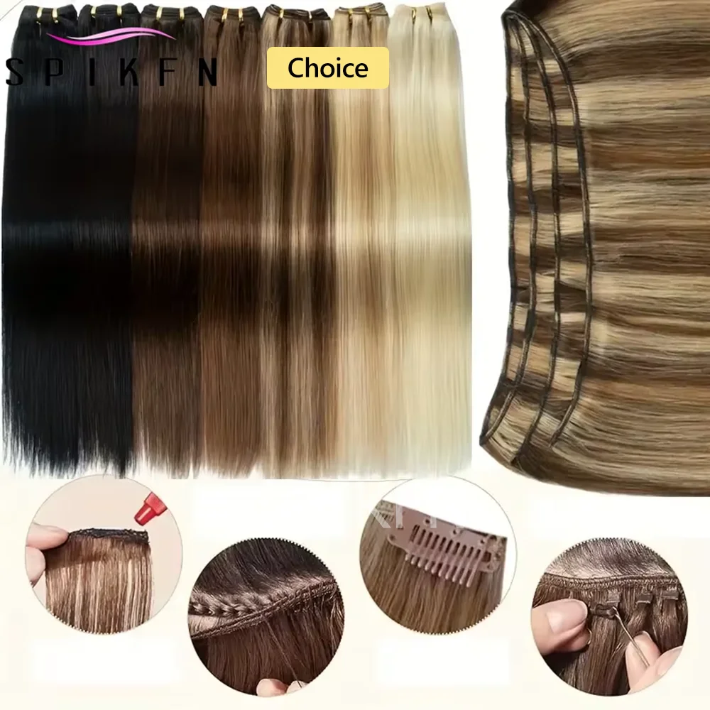 

Balayage Коричневый Блондинка Реми Человеческие Волосы Уток Пришитые Прямые Пучки Натуральных Волос P4/27 # 12-20 дюймов 50 г