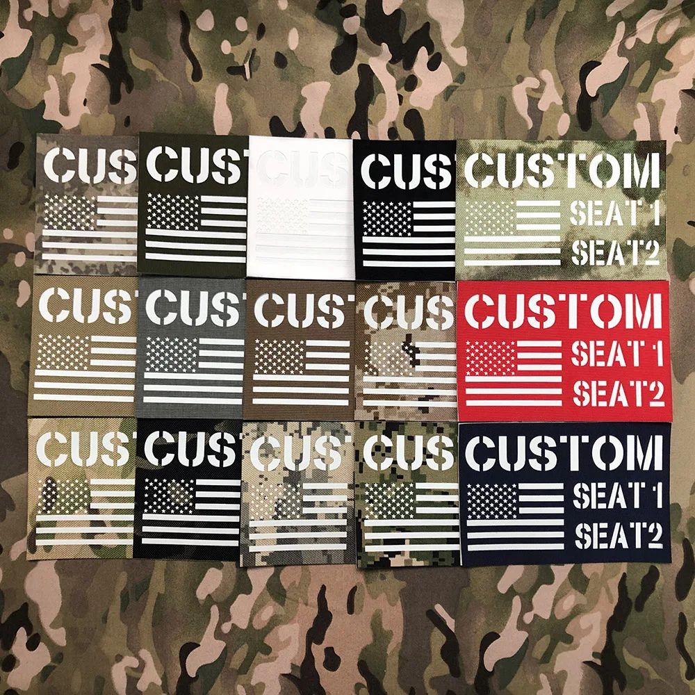 

Luminous Custom Logo Flag, Laser Cut Patch, Name Tapes, Tactical Vest, 15cm
