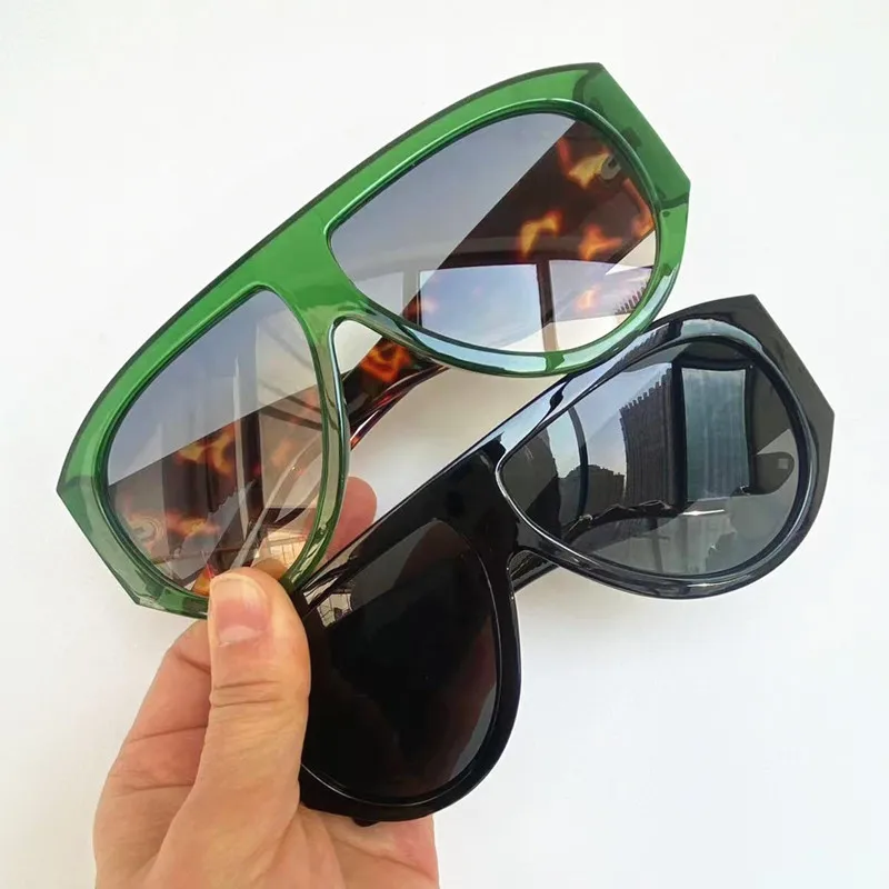 Modische Unisex-Sonnenbrille mit Froschspiegel, UV-Schutz, Übergroßer Rahmen, Breite Bügel, Sonnenbrille Google – Detail 3