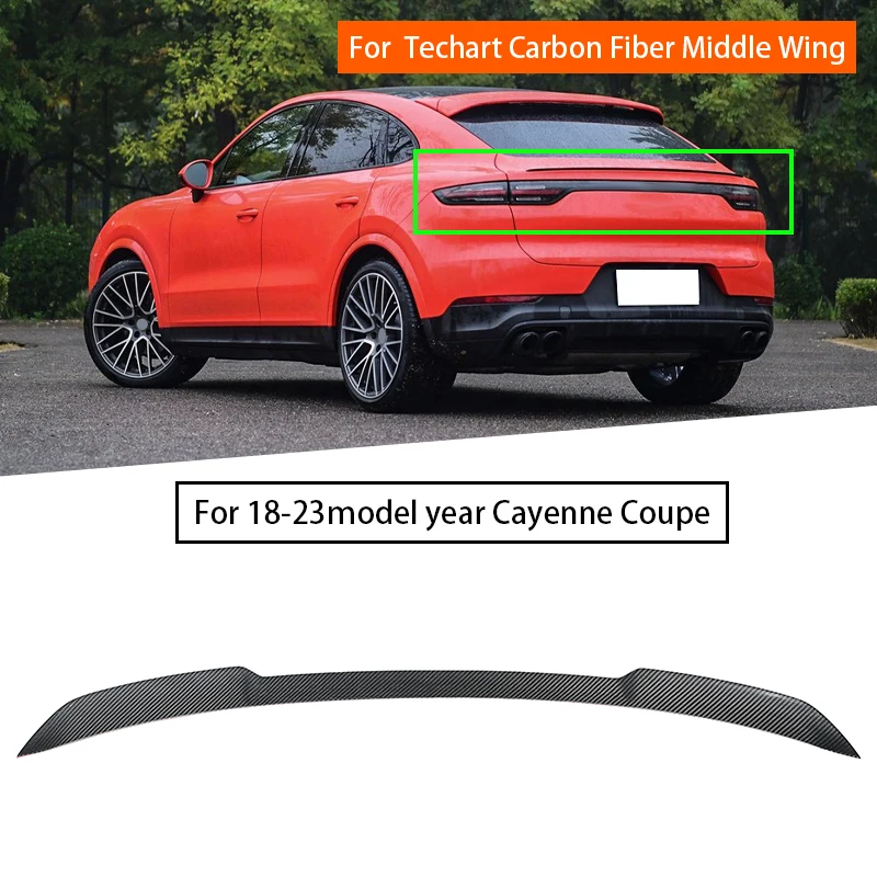 

For Porsche 9Y0 Coupe TKT 2018-2023 Carbon Fiber Material Center Wing