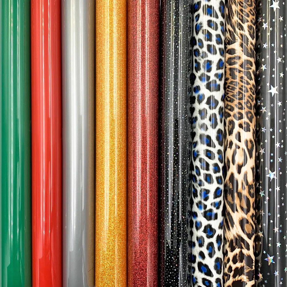 

9 Sheets 12in x 10in TPU Star Glitter Heat Transfer Vinyl Film Iron on Tshirt HTV Printing Crop Number For Sportswear Home Decor