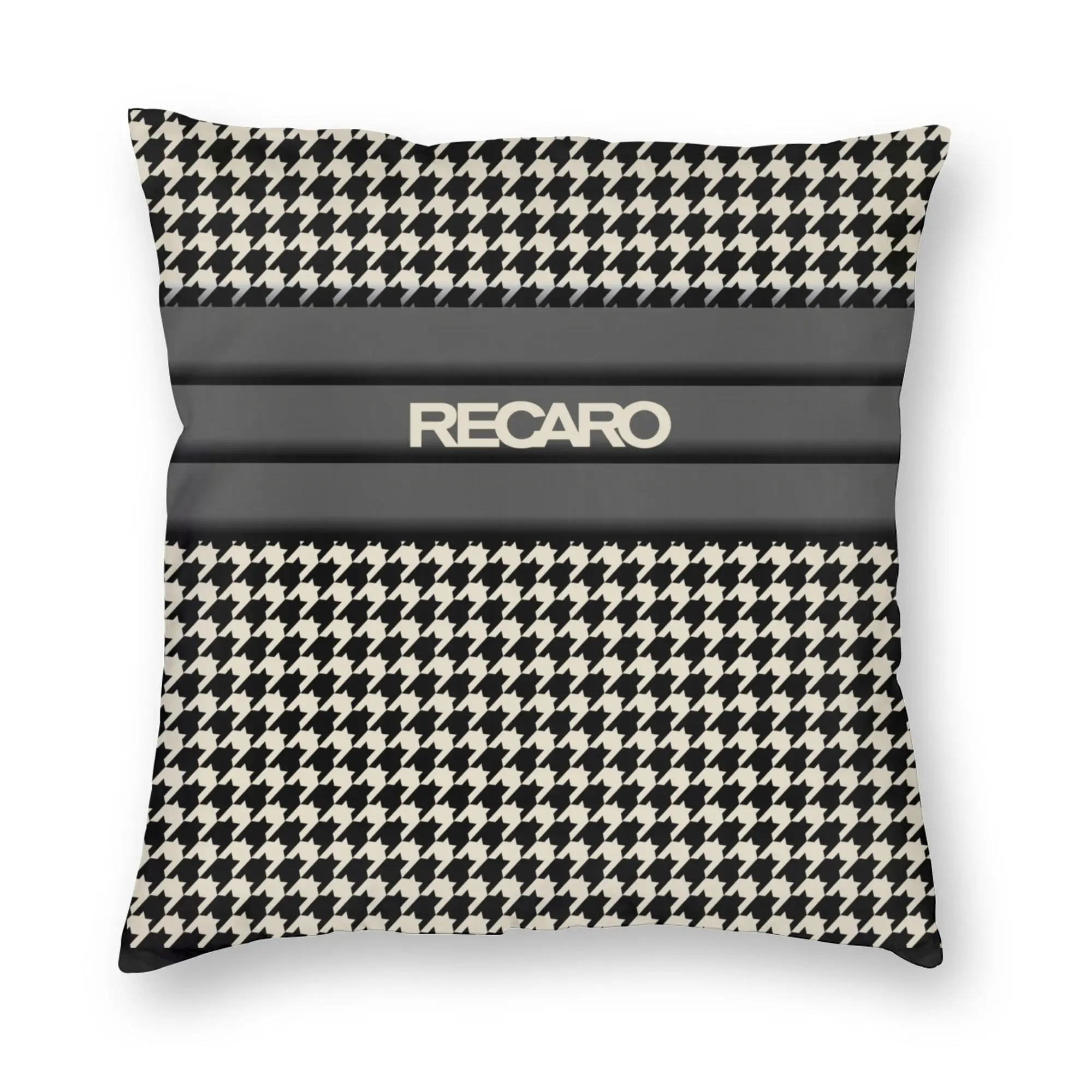 Seat Houndstooth Upholstery Pattern Recaros Pillow Decorative  Luxury Cushion Cover Car Pillowcase