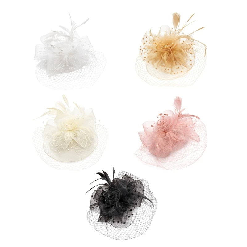 Women's Mesh Net Fascinator Hat for Church Gatherings and Cocktails