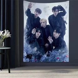 KPOP Korean Boys TXT Fight or Escape FIGHT OR ESCAPE Hippie Wall Hanging Tapestries for Living Room Home Dorm Decor Room Decor