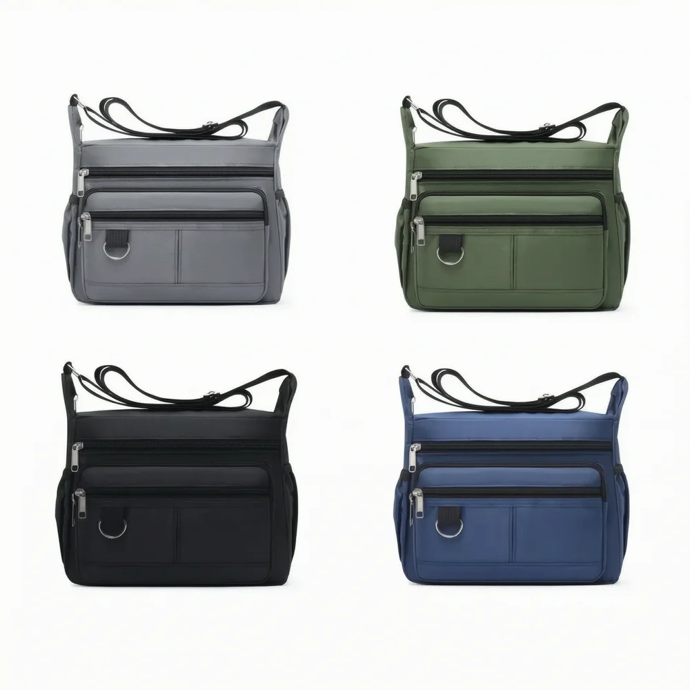Mens Crossbody Bag Single Shoulder Bags Big Capacity Multi-Pockets Storage Bag Fashion Handbag Business Crossbody Bags gallery 5