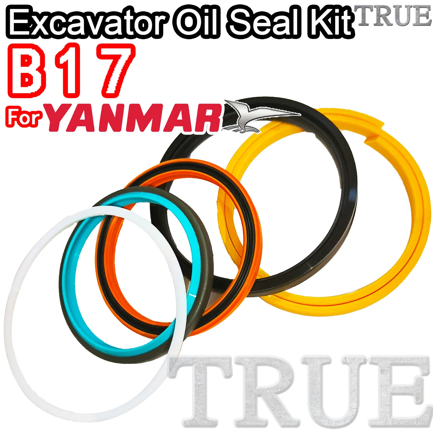 

For B17 Yanmar Oil Seal Excavator Repair Kit Master Excavating Machinery Maintenance Floating Rebuild Parts MOTOR Piston Rod