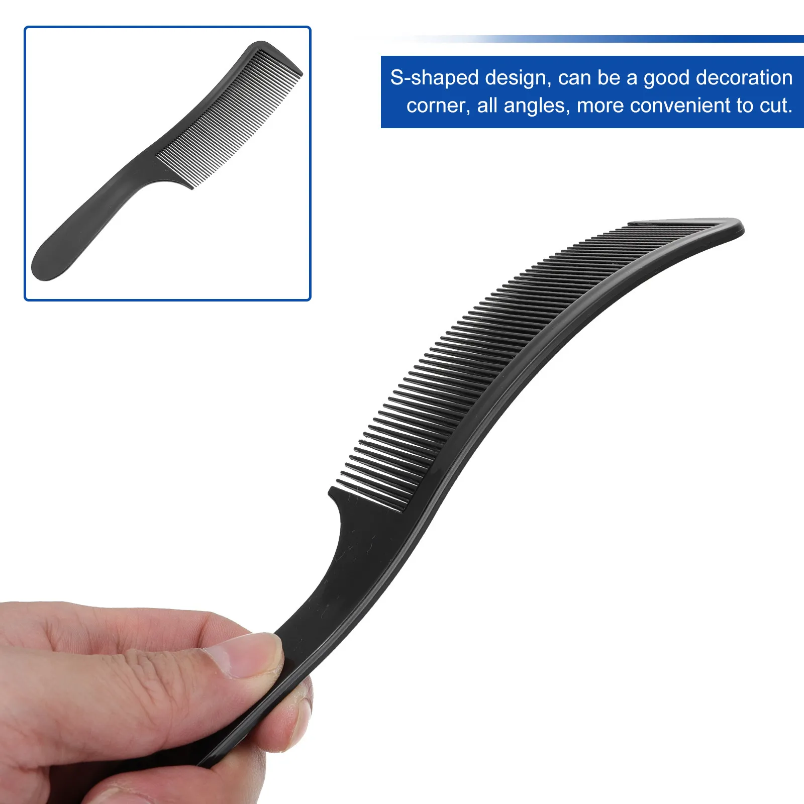 

Набор из 6 гибких расчесок с плоской головкой для укладки волос, профессиональные расчески для распутывания влажных и сухих волос для мужчин, женщин и детей