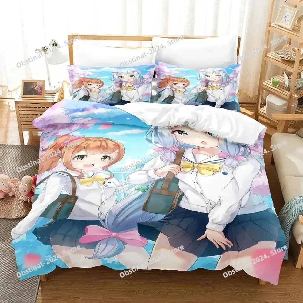 Anime Sagiri Izumi Eromanga Sensei Bedding Set Duvet Cover Bed Set Quilt Cover Pillowcase Comforter king Queen Size