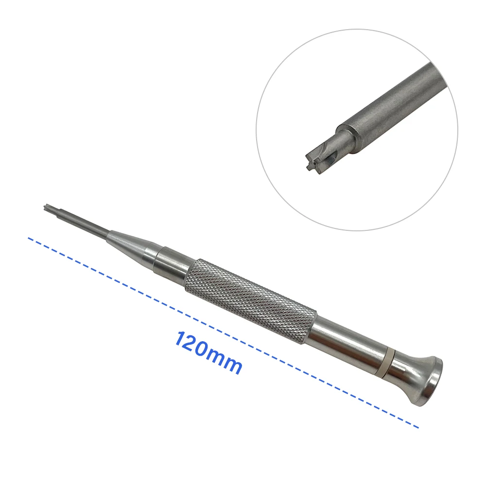 

Orthopedic Instrument Cruciform Screwdriver for ALPS Titanium Leather Stud 1.1mm Screw Cross Screwdriver