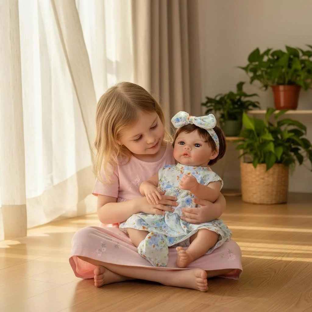 

48cm Handmade Reboen Meadow Already Finished Doll Cloth body/ Full Body Vinyl with Realistic Veins Baby Dolls