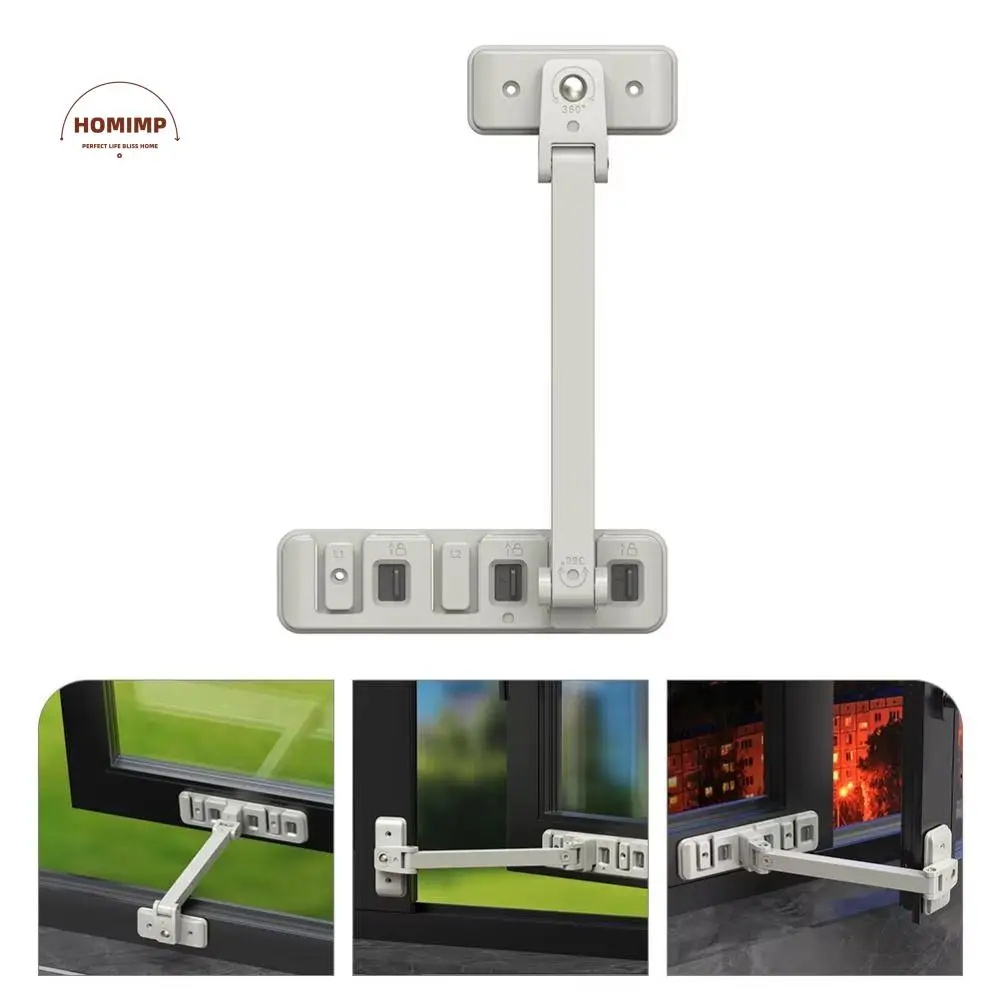 

Adjustable Baby Safety Lock Anti-Falling Kids Security Protection Sliding Door Lock Durable Window Buckle Windows Limit Holder