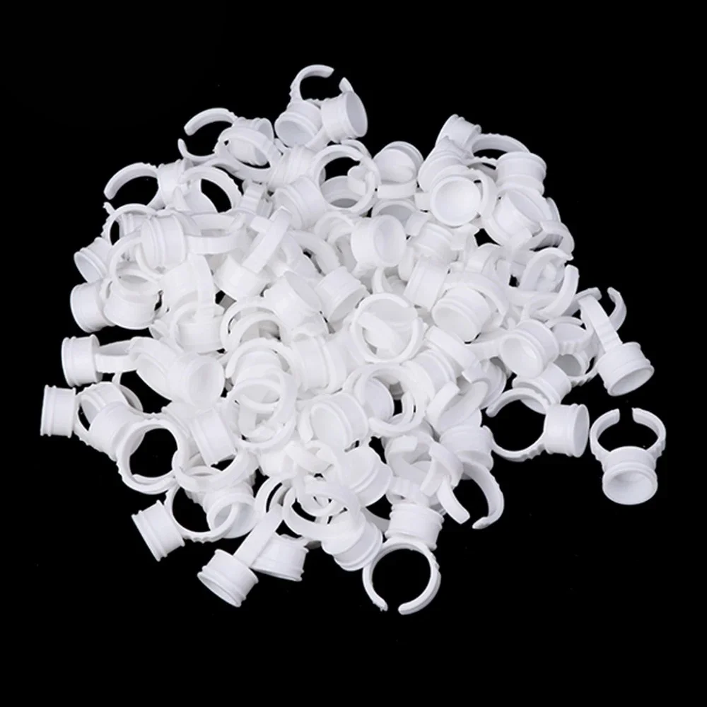 100Pcs Disposable Permanent Makeup Ring No Divider Tattoo Ink Cup Pigment Holder Cup for Tattoo Body Art S/M/L Tattoo Supplies