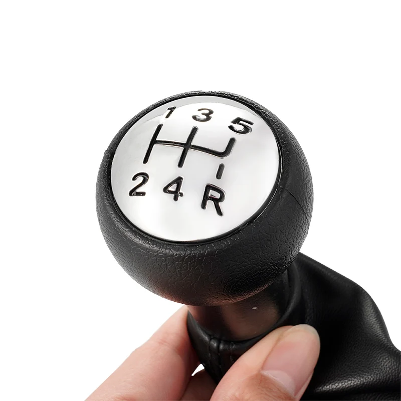 5-Speed Car Shift Lever Sleeve,For Peugeot 207 307 Cc 308 3008 Gear Lever Sleeve, Gear Head Dust Cover Pu Leather view 5