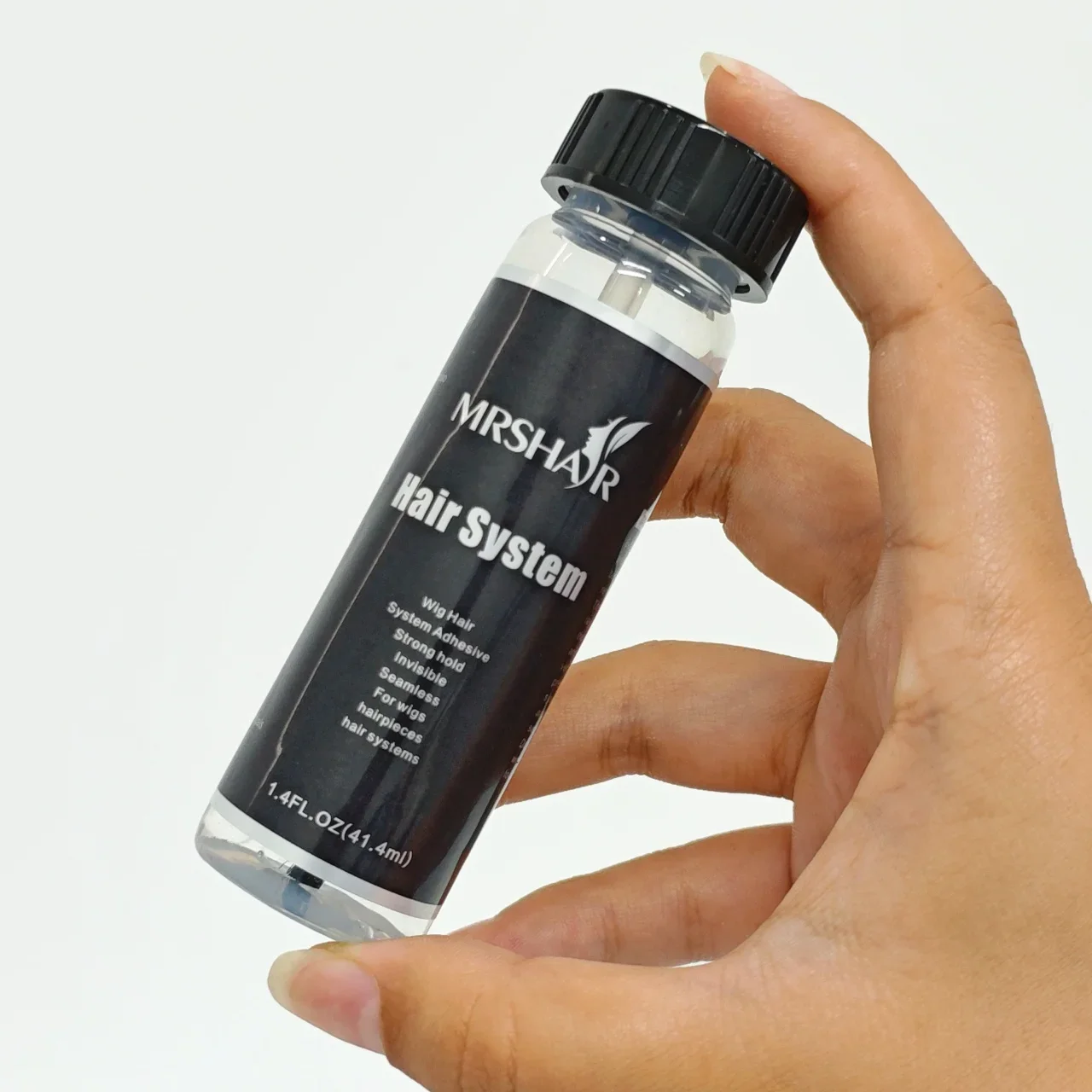 1/2 Bottles 41ml 1.4OZ MRSHAIR Hair System Adhesive Strong Hold Invisible Seamless Wig Glue for Lace Wig Toupee Hairpieces
