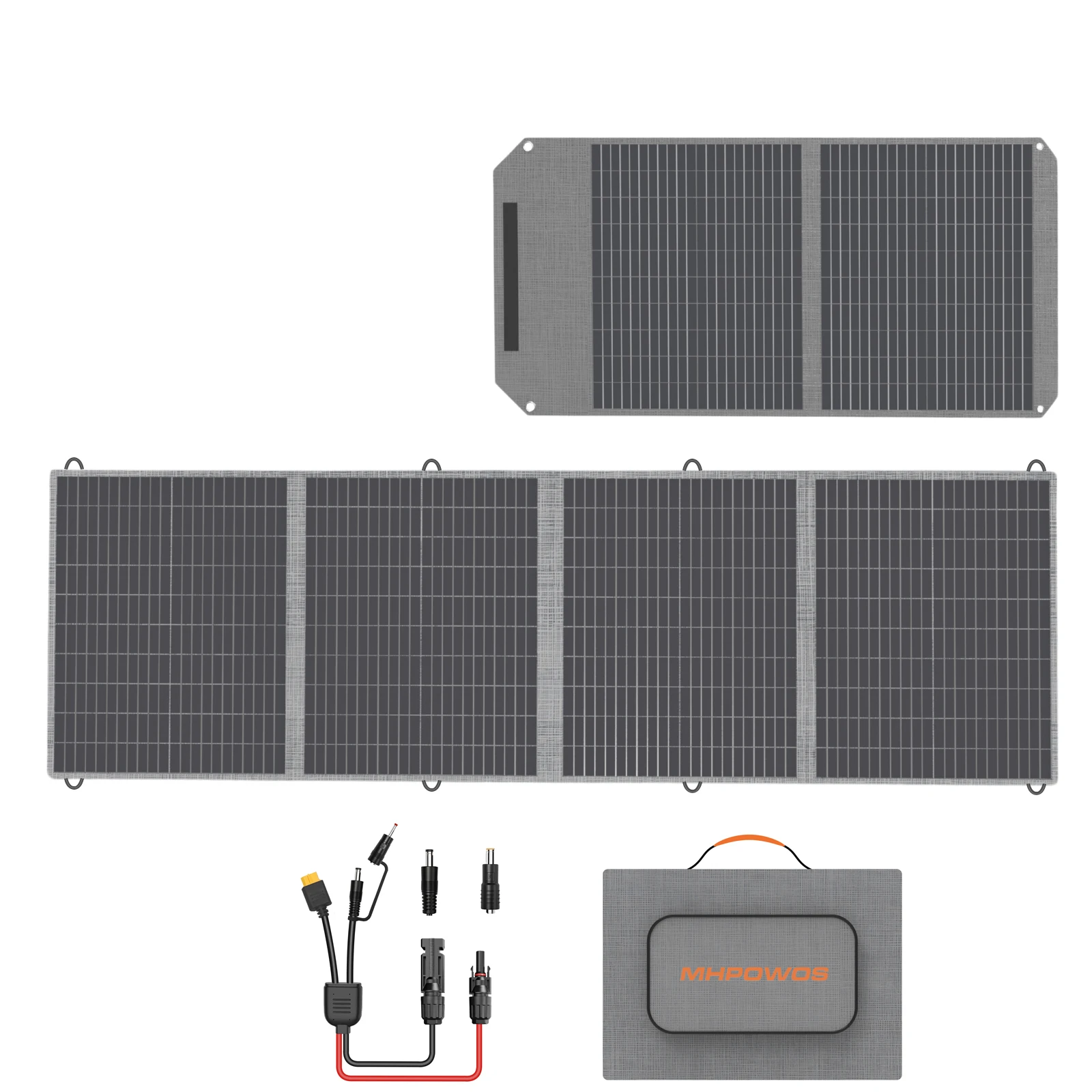 MHPOWOS 100W/200W Watt Solar Panel Portable Foldable for Power Station Camping RV