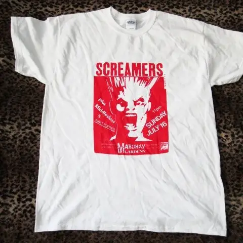 

The Screamers Vintage Flyer T Shirt Mabuhay Gardens