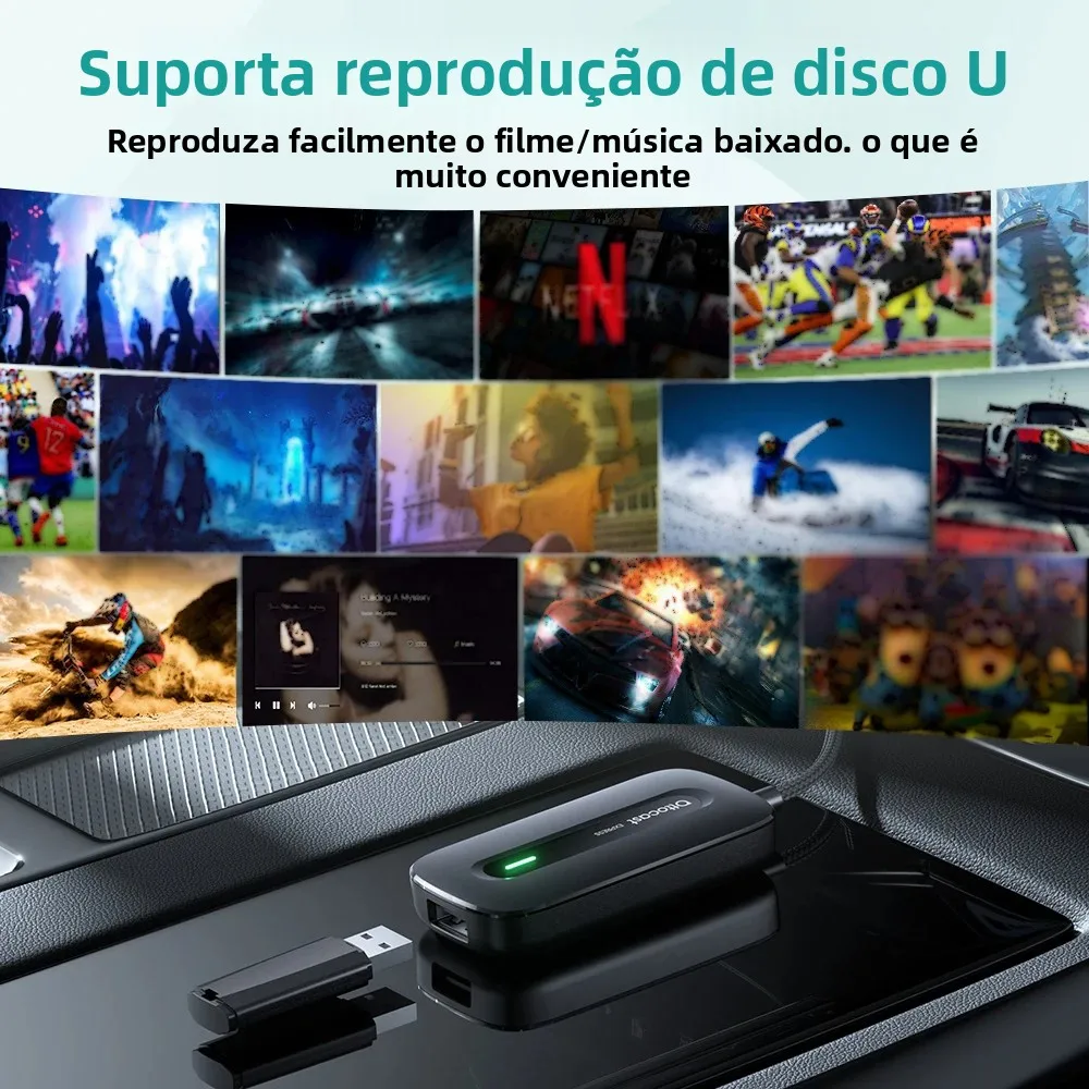 Ottocast Play 2 Video Express 技適Netflix Otocast play2video express sem fio carplay sem fio android