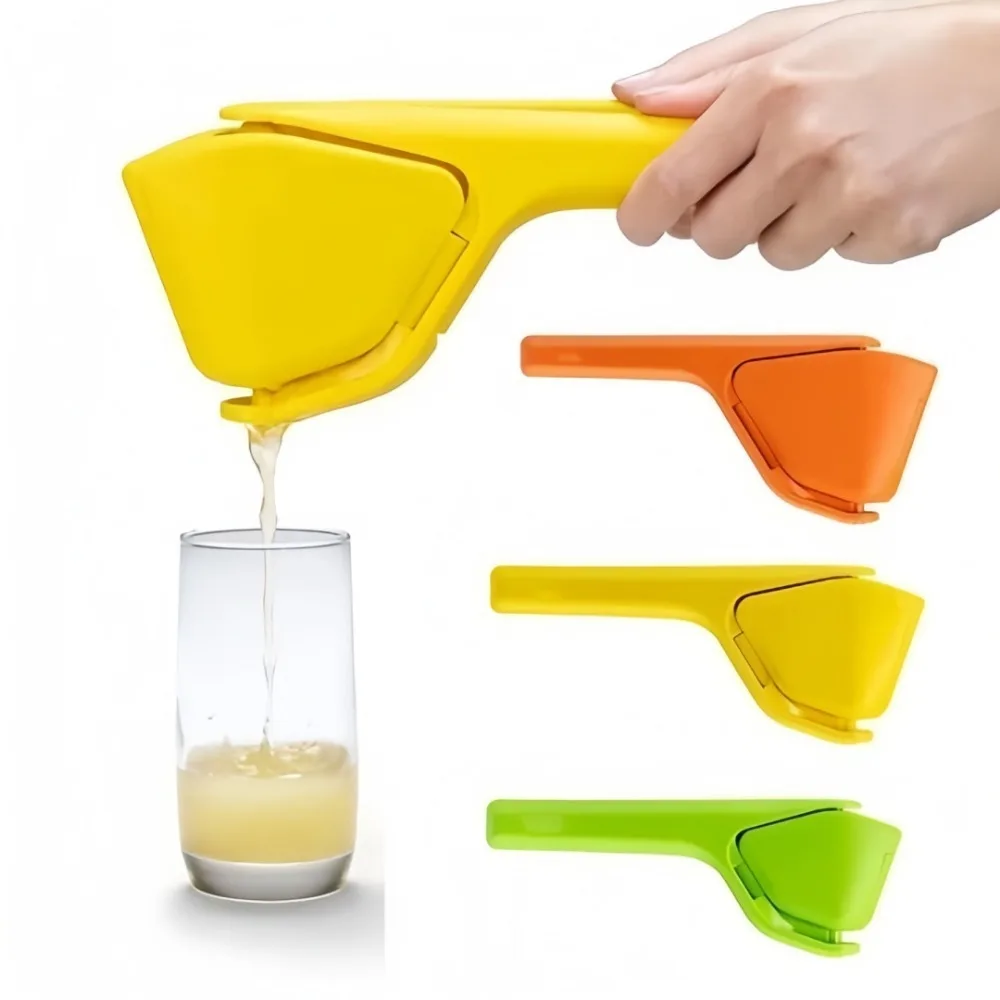 Max Juice Extraction Lemon Lime Squeezer Easy To Use Flat Lemon Orange Citrus Squeezer with Leverage Squeezer for Bar Kitchen