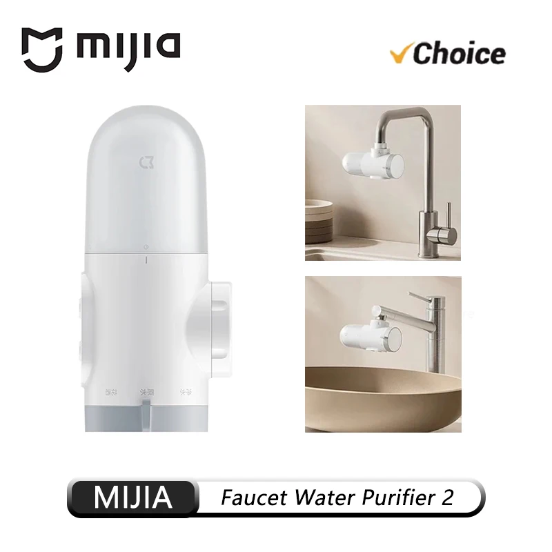 

New Mijia Faucet Water Purifier 2 Household Kitchen Tap Visible Water Filter Activated Carbon Percolator System