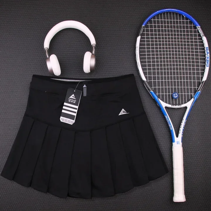 New Girls Tennis Skirts with Safety Shorts , Quick Dry Women Badminton Skirt , Female Tennis Skorts , Girl Sport Running Shorts