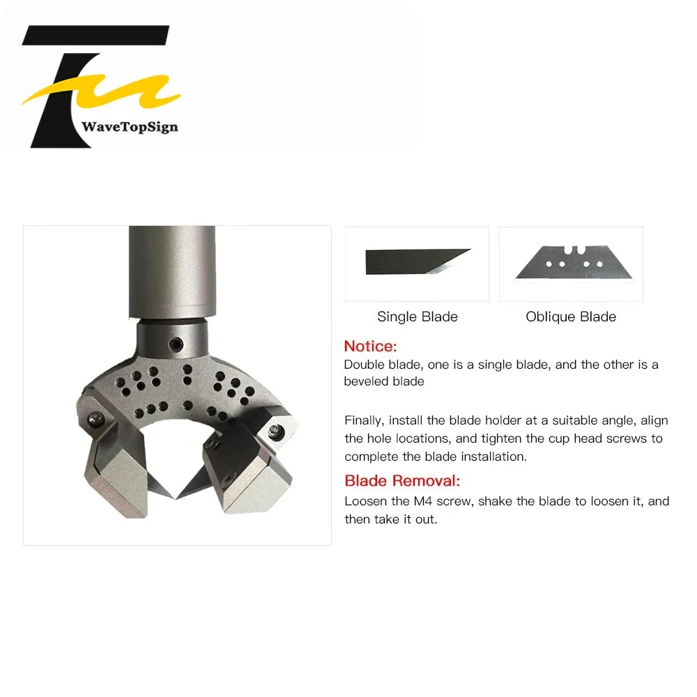 Double Blade Oblique Knife Vibrating Knife Cutter Thickness 13mm for Soft Glass PVC  Honeycomb Board  KT Board