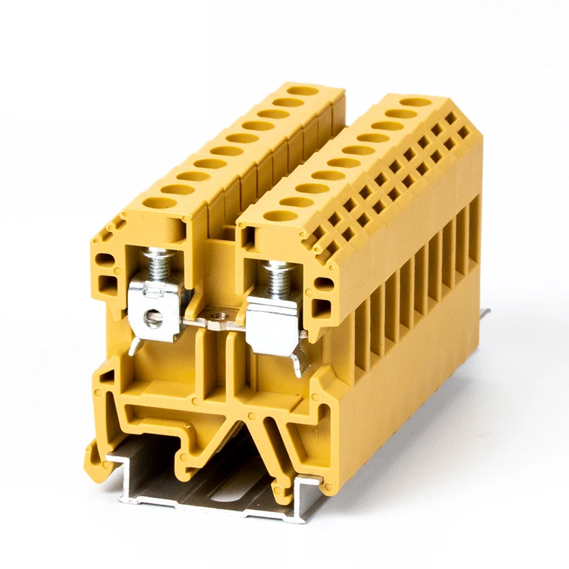 

DIN Rail Terminal Block SAK10 Screw Terminal 0.5-10mm2 Yellow SAK 10 Gray SAK/JXB-10EN