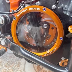 DUKE390 RC390 Engine Parts Racing Clear Clutch Cover & Spring Retainer R for Duke RC 390 / Duke390 2017-2023 / RC390 18-20