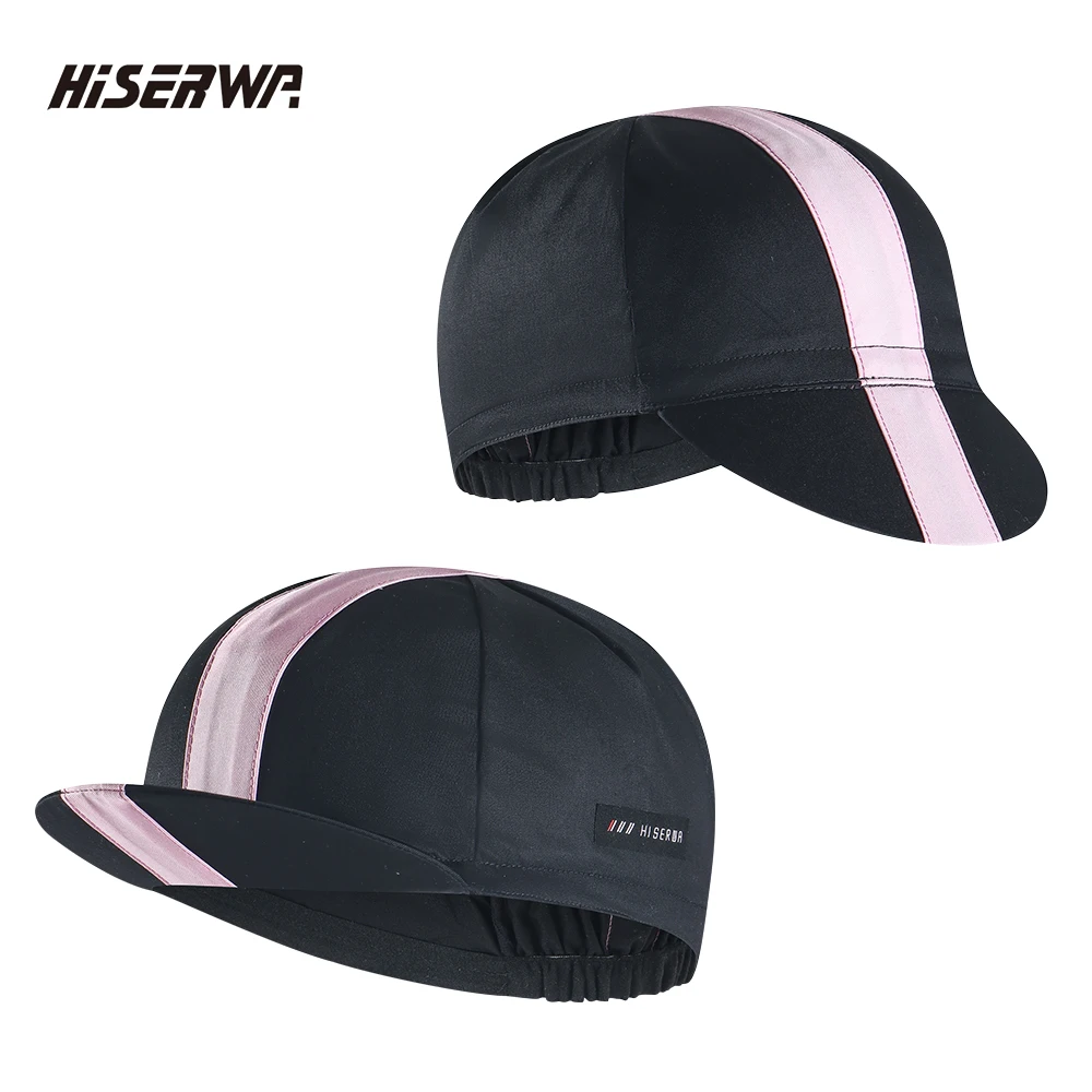 

HISERWA Classic Black Cycling Caps Summer Breathale Quick Dry Bicycle Caps Men Women Outdoor Sports Bike Hats Gorra Ciclismo