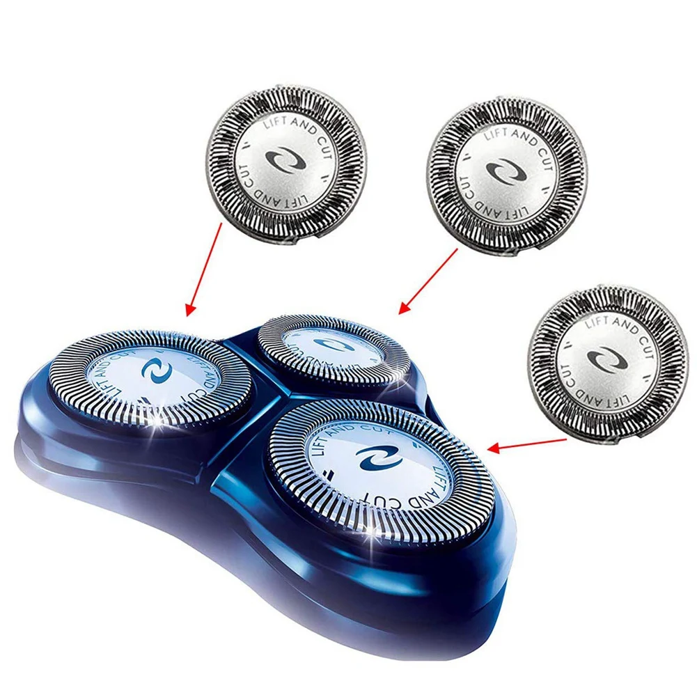 3 pcs substituição Shaver cabeça para HQ3 HQ4 HQ55 HQ56 HQ6900 HQ6868 HQ5812 HQ6874 lâmina