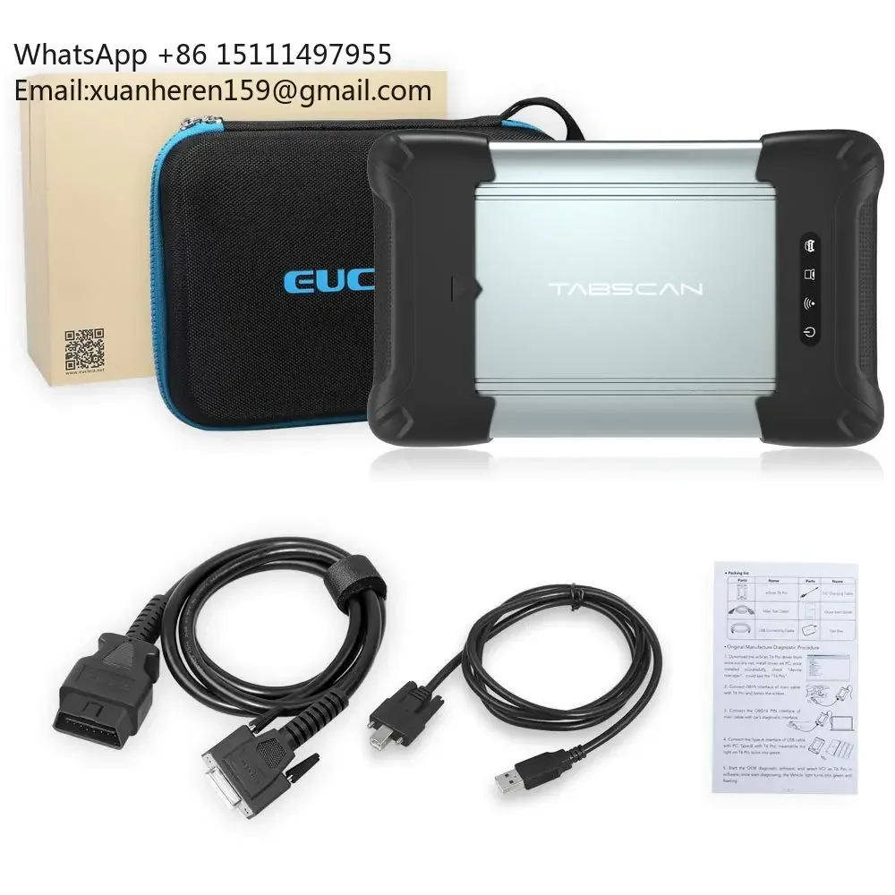 Outil de programmation ECU Eucluia Wiscan T6pro pour Benz/AUDI/BMW, logiciel de diagnostic original, scanner de diagnostic automobile