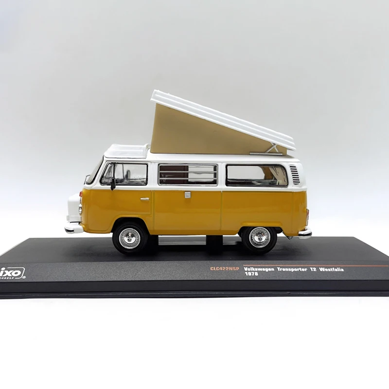 IXO Diecast 1:43 Scale TRANSPORTER T2 1978 Motor Home Alloy Simulation Car Model Adult Collection Decoration Gift Toys Display