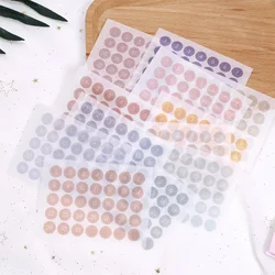 12pcs Vintage Color Journal Stickers 365 Days Sticker Daily Planner Diary Sticker 2024 Full Year Decorative Accessories