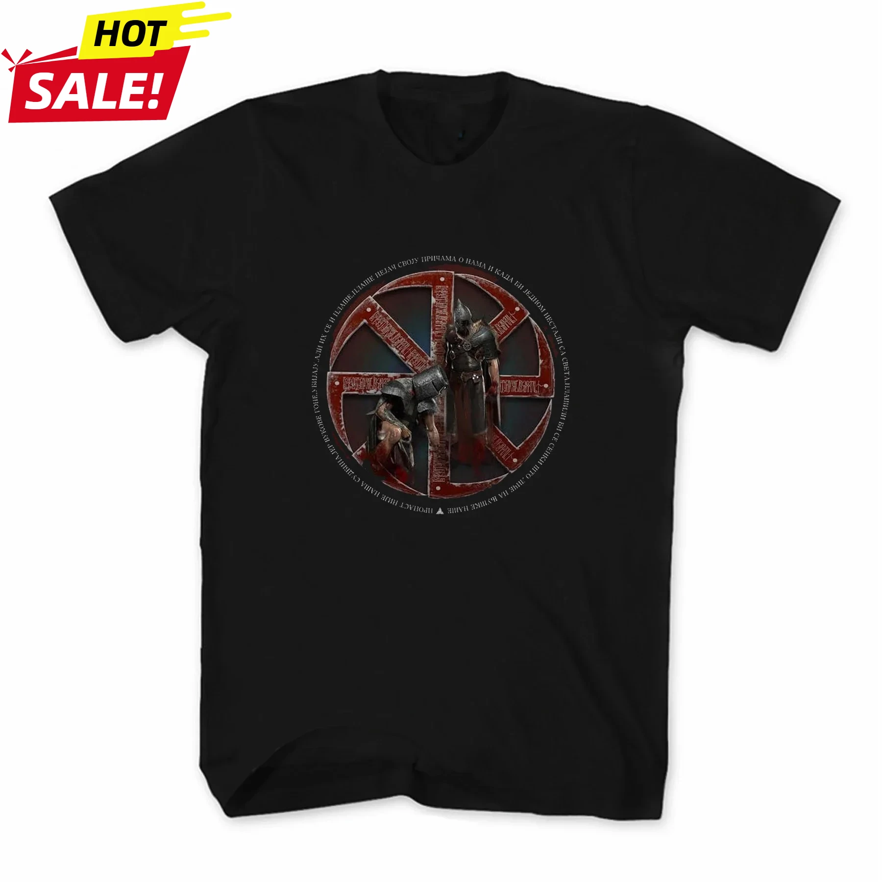 Pagan Victory Slavic Sun Wheel Rune T-Shirt 100% Cotton O-Neck Short Sleeve Summer Casual Mens T-shirt Streetwear