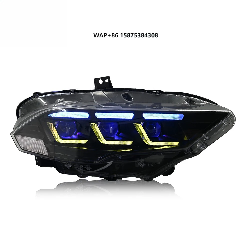 

Auto Parts for Mustang 2018-2022 Headlamp Front Light Upgrade LED RGB Head Lamp Headlight for Ford Mustang