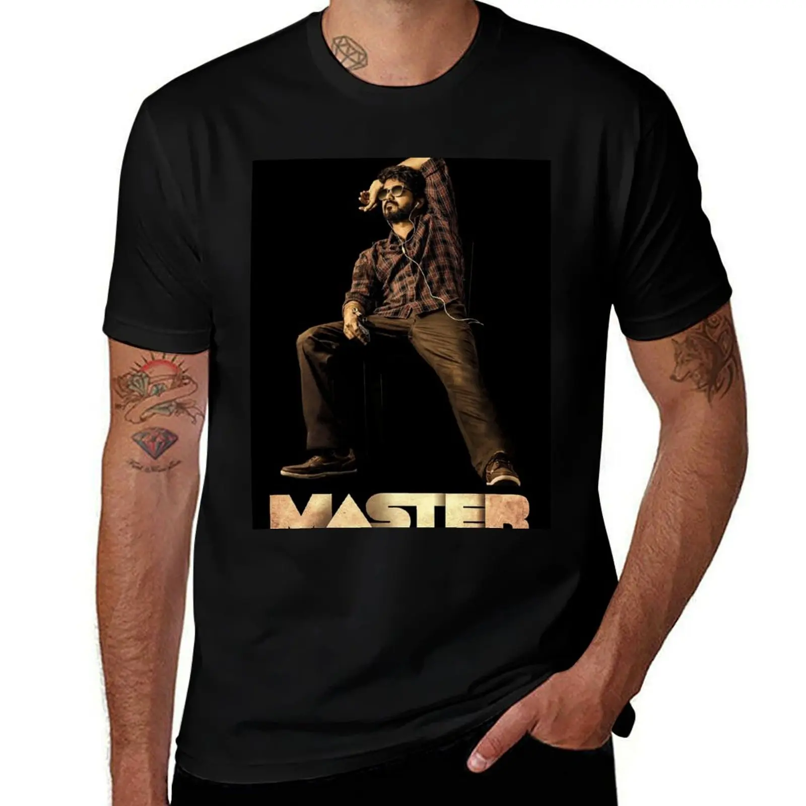 Master - Thalapthi Vijay T-Shirt quick drying graphic tee shirt animal prinfor boys cheap stuff slim fit t shirts for men