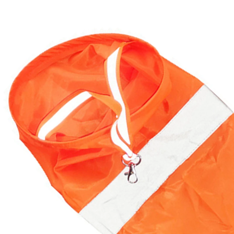 Sac à Vent Imperméable Orange pour Aéroport, Durable et Facile à Installer, 60cm